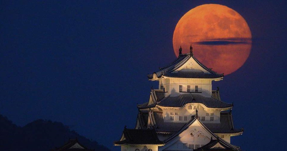 西洋のお城と満月の絵画になります。 Amazon | 桜に囲まれた日本のお城 ロマンチックな街並み 数字